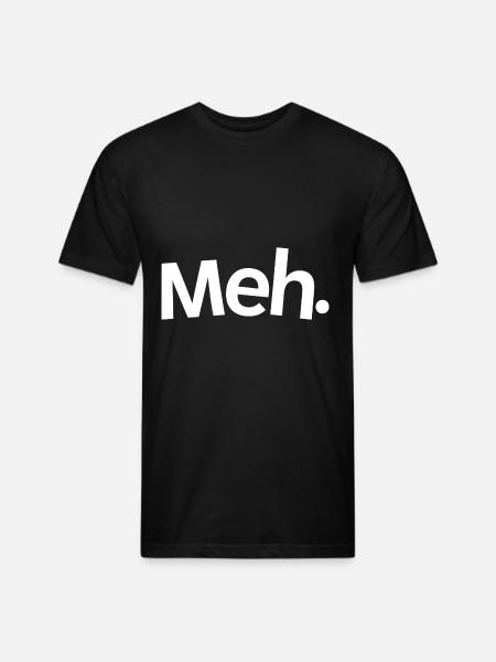Meh. - Unisex Poly/Cotton T-Shirt - black