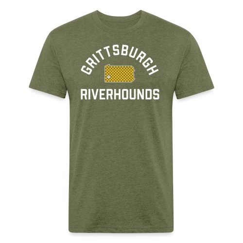 Grittsburgh Riverhounds - Men’s Fitted Poly/Cotton T-Shirt