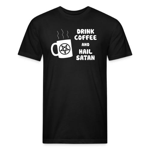 Drink Coffee, Hail Satan - Unisex Poly/Cotton T-Shirt