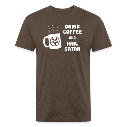 Drink Coffee, Hail Satan - Unisex Poly/Cotton T-Shirt