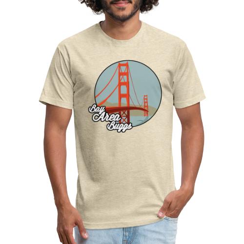 Bay Area Buggs Bridge Design - Men’s Fitted Poly/Cotton T-Shirt