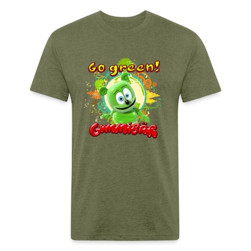 Gummibär Go Green Earth Day Trees - Men’s Fitted Poly/Cotton T-Shirt
