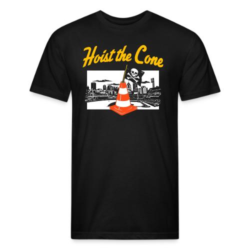 Hoist The Cone - Men’s Fitted Poly/Cotton T-Shirt