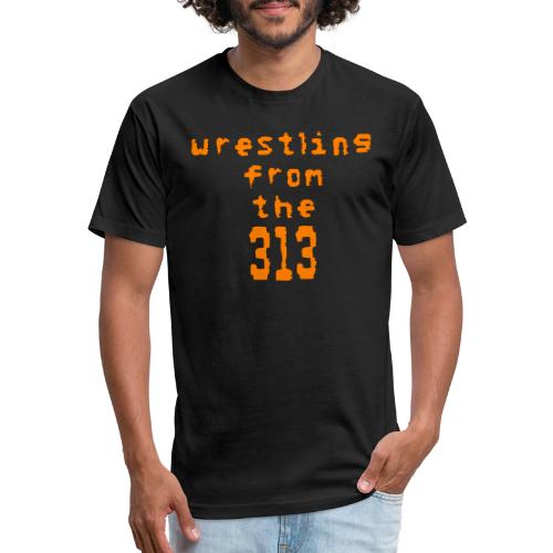 Wrestling from the 313 (orange) - Unisex Poly/Cotton T-Shirt