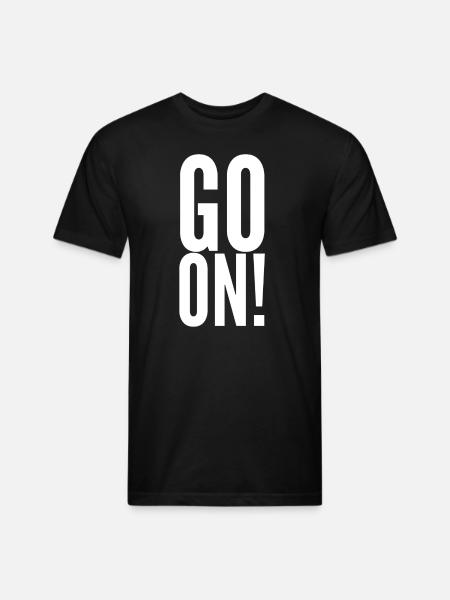 Go On - Unisex Poly/Cotton T-Shirt - black