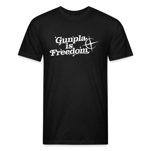 Freedom Men's T-shirt — Banshee Black - Men’s Fitted Poly/Cotton T-Shirt