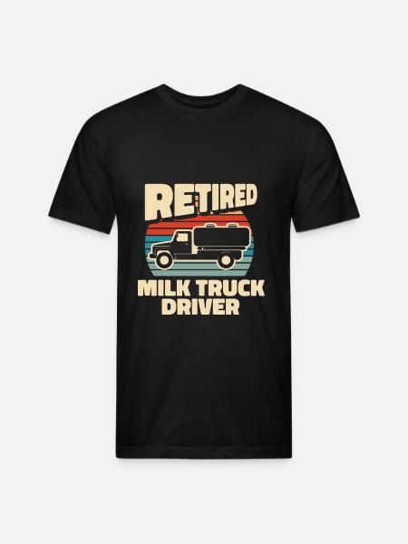 Milk Milk Truck - Unisex Poly/Cotton T-Shirt - black