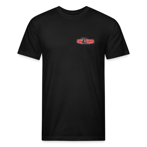 foxygameslogo transp - Men’s Fitted Poly/Cotton T-Shirt