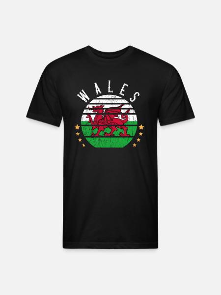 Wales Wales Wales - Unisex Poly/Cotton T-Shirt - black
