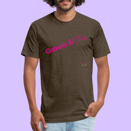 Grown & Free - Fitted Cotton/Poly T-Shirt by Next Level