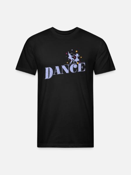 Dancing Couple "Dance - Unisex Poly/Cotton T-Shirt - black