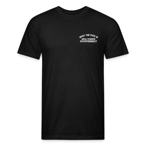 WTF GI (Left Breast) - Men’s Fitted Poly/Cotton T-Shirt