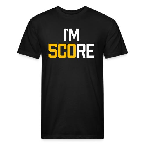 I'M SCORE 500 - Men’s Fitted Poly/Cotton T-Shirt