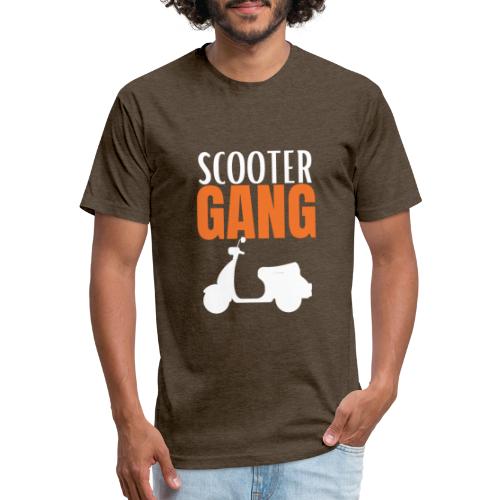 Funny Scooter Gang Motorbikes Riders Lovers - Fitted Cotton/Poly T-Shirt by Next Level