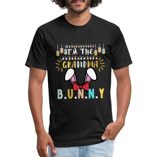 I'm The Grandma Bunny Matching Family Easter Eggs - Fitted Cotton/Poly T-Shirt by Next Level
