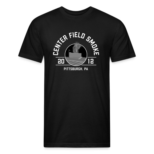 Center Field Smoke - Fitted Cotton/Poly T-Shirt by Next Level