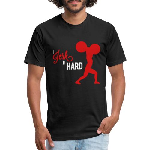 Hard Jerk - Fitted Cotton/Poly T-Shirt by Next Level