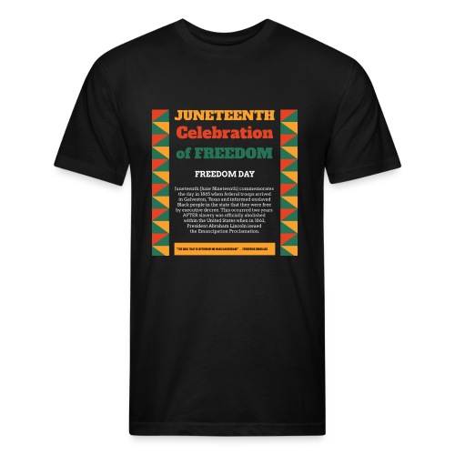 Juneteenth Freedom Day - Men’s Fitted Poly/Cotton T-Shirt