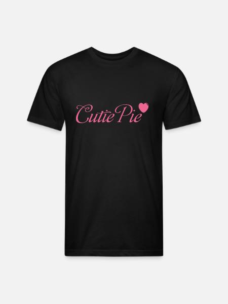 Cutie Pie - Unisex Poly/Cotton T-Shirt - black