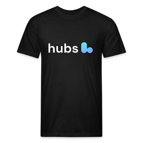 Hubs Logo on dark 4000x1000 - Unisex Poly/Cotton T-Shirt