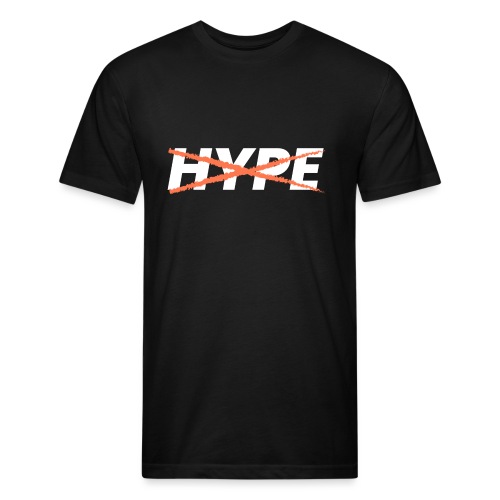 Hype White - Fitted Cotton/Poly T-Shirt by Next Level