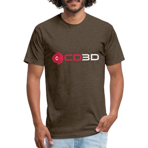 CD3D Transparency White - Fitted Cotton/Poly T-Shirt by Next Level