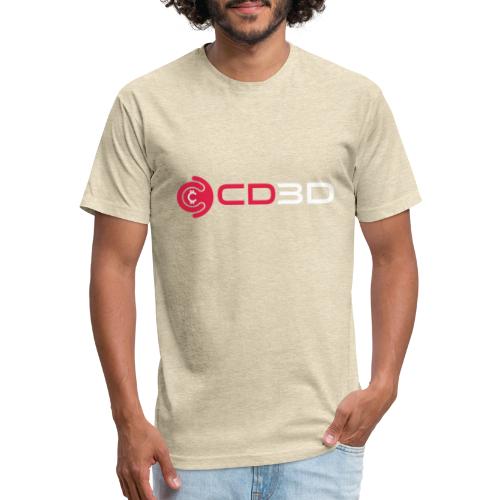 CD3D Transparency White - Fitted Cotton/Poly T-Shirt by Next Level