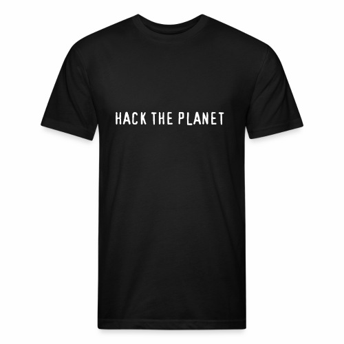 Hack The Planet - Men’s Fitted Poly/Cotton T-Shirt