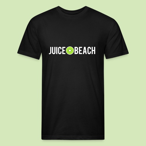 juice beach front pocket copy - Men’s Fitted Poly/Cotton T-Shirt