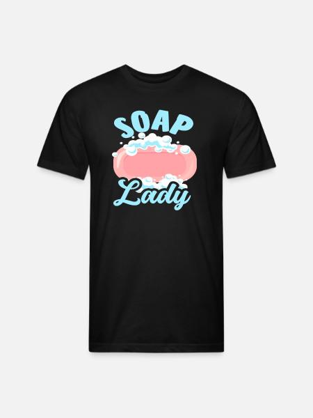 Soap Making Soap Lady - Unisex Poly/Cotton T-Shirt - black