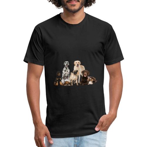 German shepherd puppy dog breed dog - Men’s Fitted Poly/Cotton T-Shirt
