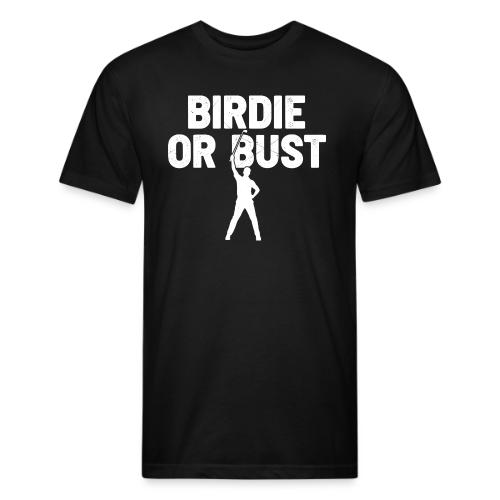 Golf Gift for Dad - Birdie or Bust Funny Sporty - Unisex Poly/Cotton T-Shirt