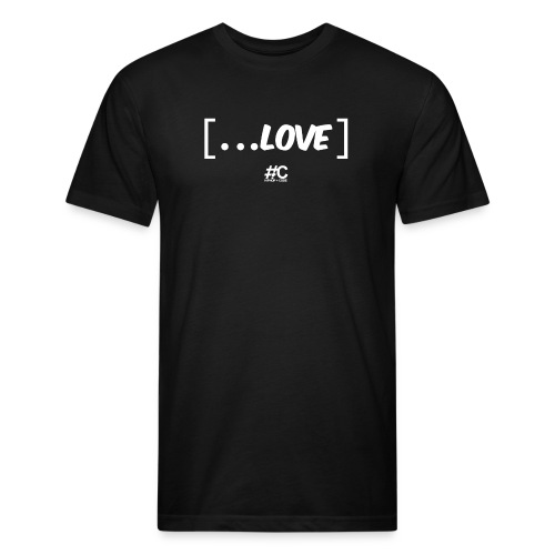 spread love - Fitted Cotton/Poly T-Shirt by Next Level