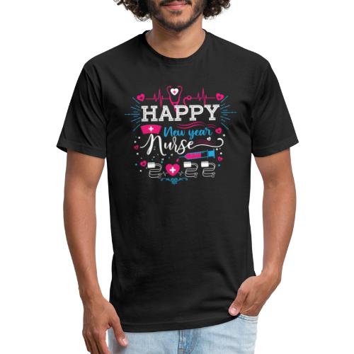 My Happy New Year Nurse T-shirt - Fitted Cotton/Poly T-Shirt by Next Level