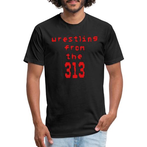 Wrestling from the 313 (red) - Unisex Poly/Cotton T-Shirt