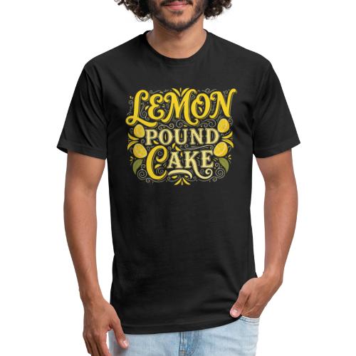 Lemon Pound Cake Vintage Flourish - Unisex Poly/Cotton T-Shirt