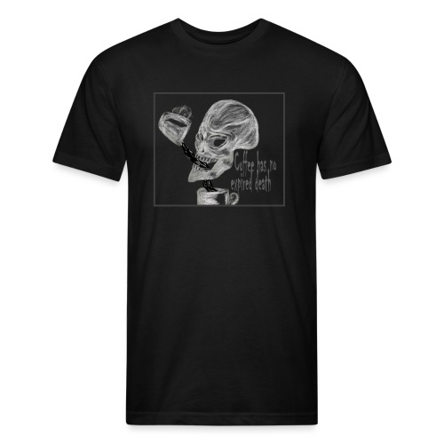 Coffee has no expired death - Men’s Fitted Poly/Cotton T-Shirt