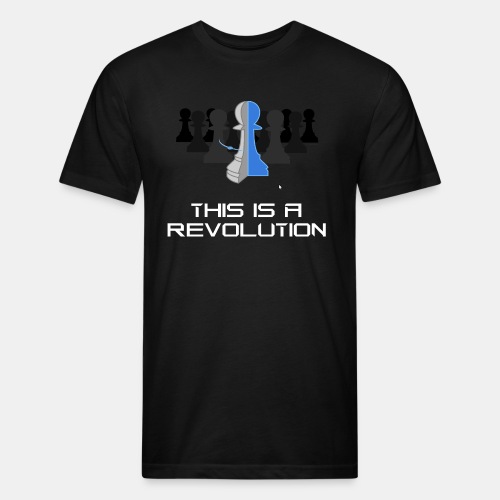 This is a Revolution. 3D CAD. - Fitted Cotton/Poly T-Shirt by Next Level