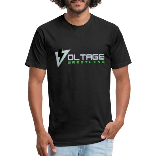Voltage Logo - Men’s Fitted Poly/Cotton T-Shirt