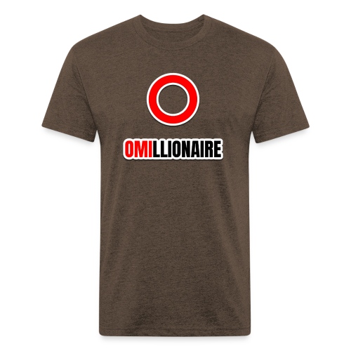Omillionaire Red Circle - Fitted Cotton/Poly T-Shirt by Next Level