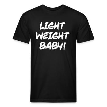 Light Weight Baby - Funny Ronnie Coleman Gym - Unisex Poly/Cotton T-Shirt - black - Front - Jose (178cm)