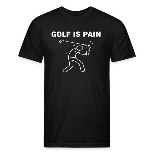Golf Is Pain Broken Club Quote Cotton - Unisex Poly/Cotton T-Shirt