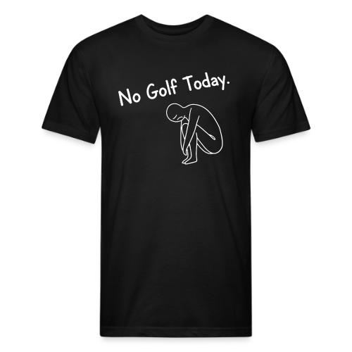 No Golf Today - Sad Golfer Gag Gift Tee - Unisex Poly/Cotton T-Shirt