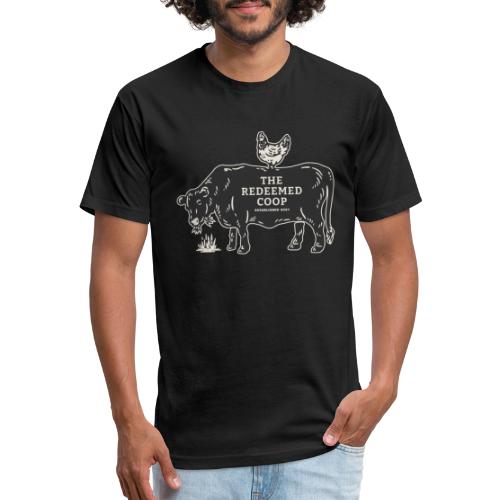 Cow & Chicken - Fitted Cotton/Poly T-Shirt by Next Level