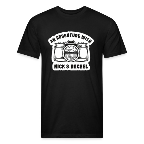 Nick & Rachel Black & White Logo - Fitted Cotton/Poly T-Shirt by Next Level