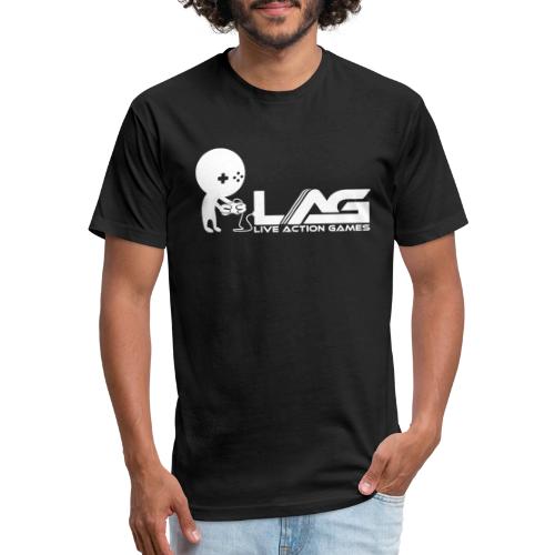 LAG Logo White - Unisex Poly/Cotton T-Shirt