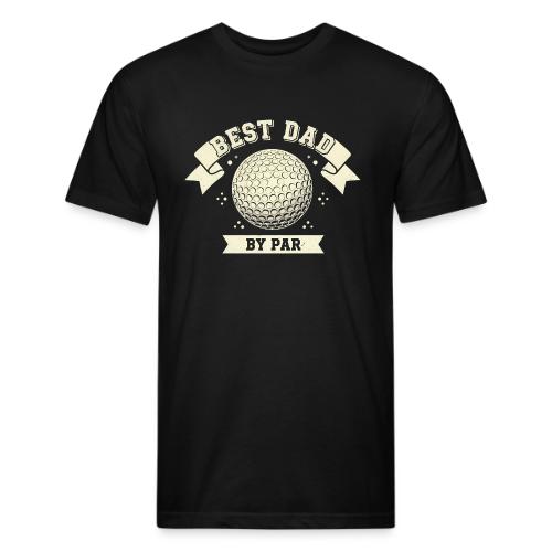 Best Dad By Par Retro Vintage Style - Unisex Poly/Cotton T-Shirt