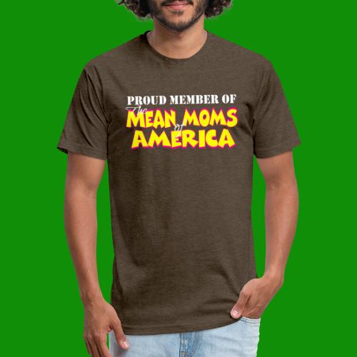 Mean Moms of America - Men’s Fitted Poly/Cotton T-Shirt