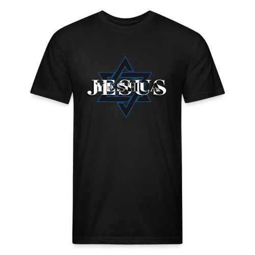 Jesus Yeshua is our Star - Men’s Fitted Poly/Cotton T-Shirt