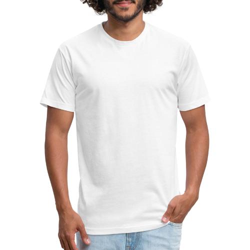 Goat Yoga Dallas White Logo - Men’s Fitted Poly/Cotton T-Shirt